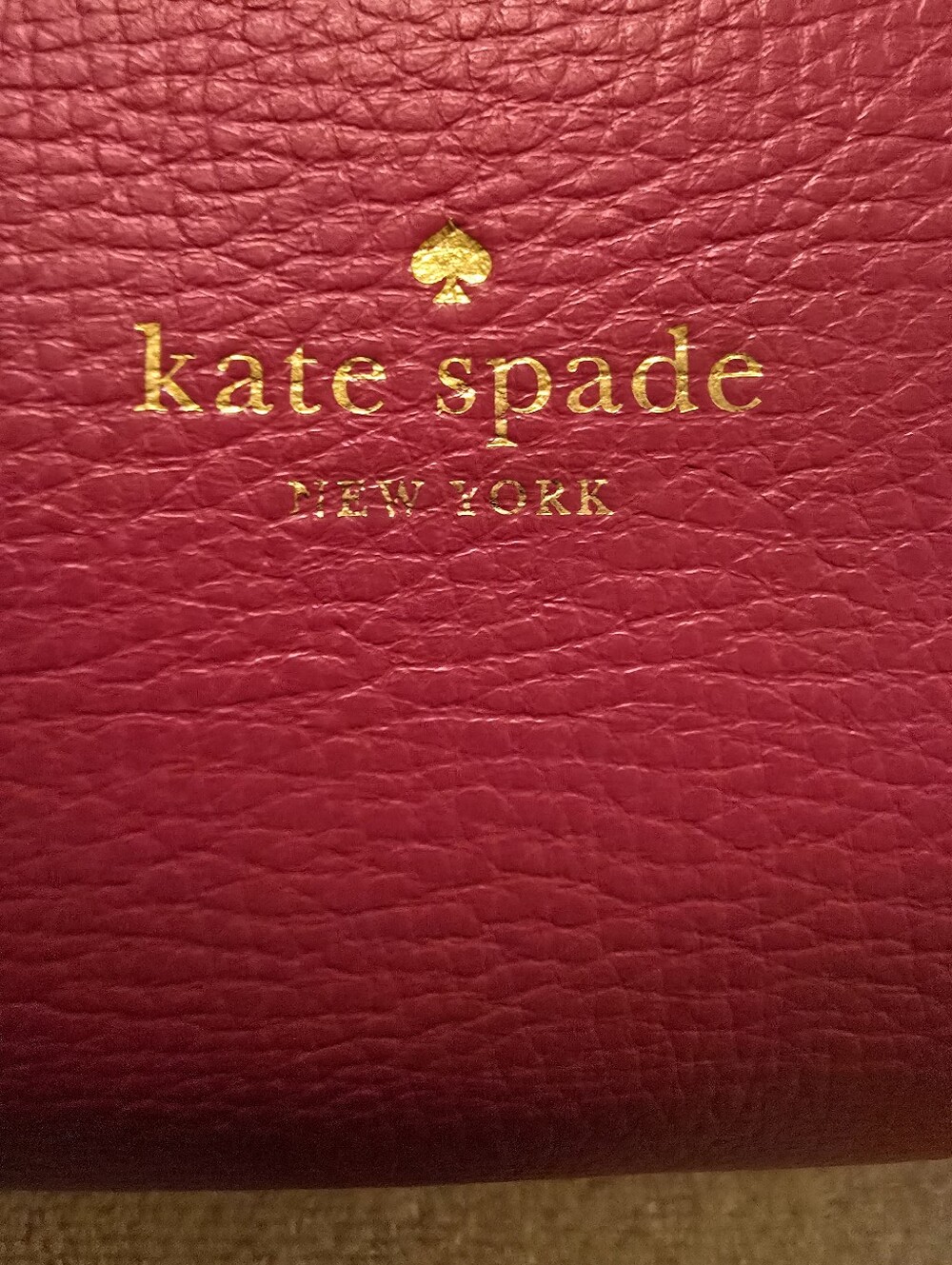 Kate Spade New York Pink Pebbled Leather Bag - NWOT